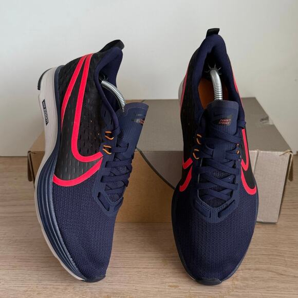 Nike Zoom Strike 2 Navy Blue/White Women Running Sneakers - SZ 8.5 - Picture 7 of 9